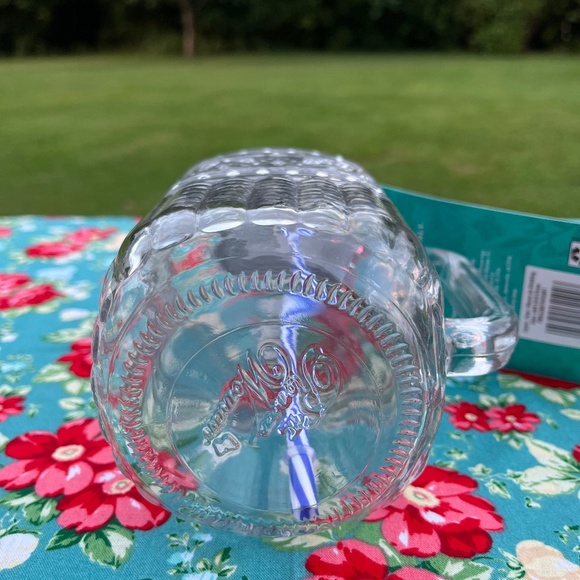 🌺 New Pioneer Woman Delaney Cassie Glass Mason Jar Tumbler with Lid & Straw - Picture 7 of 8